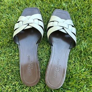 Saint Laurent
Woven Leather Sandal Slide